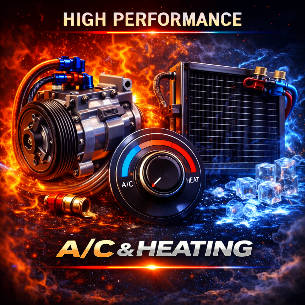 Vehicle AC and heating parts and upgrades
